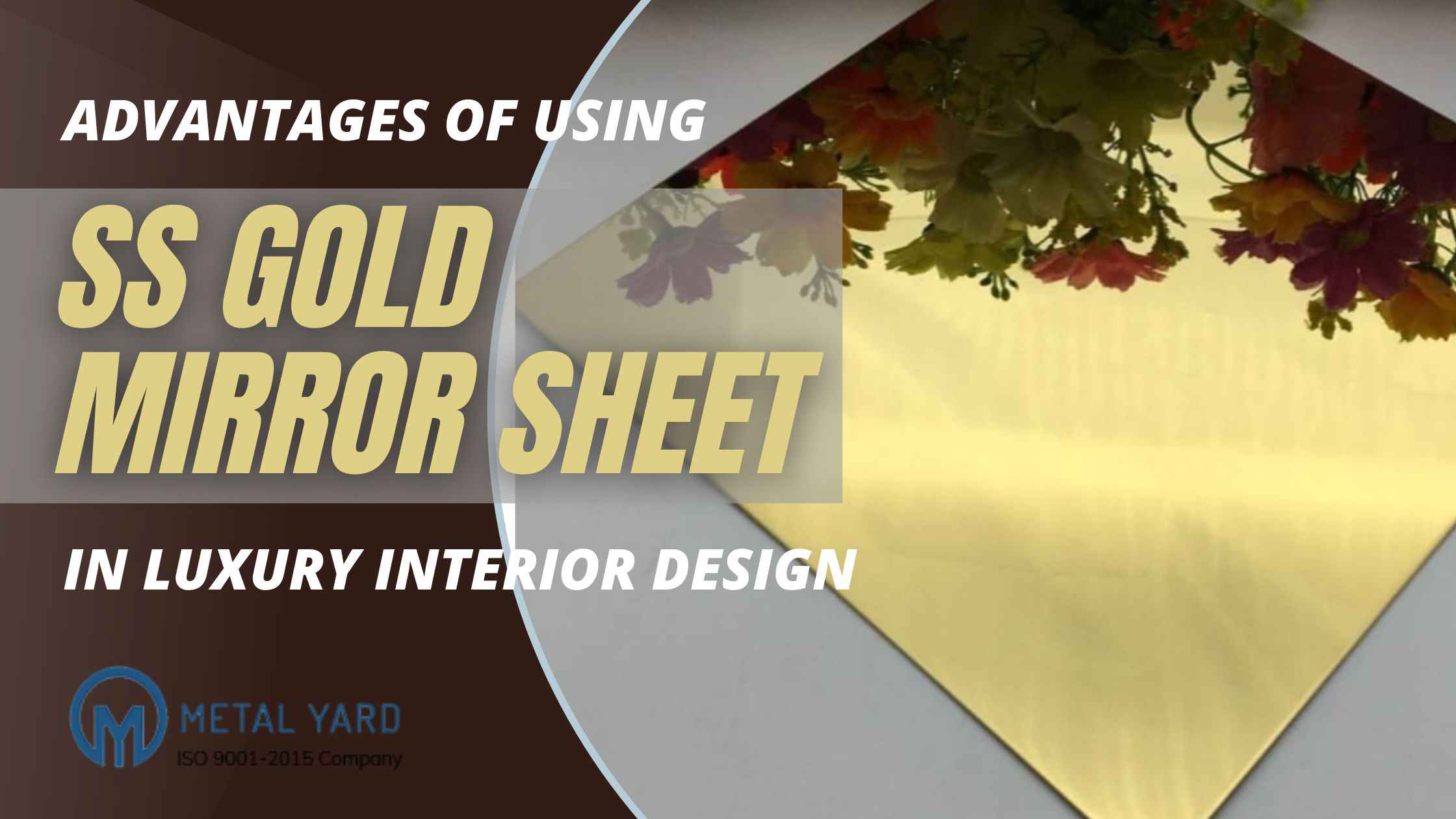 SS gold mirror sheet